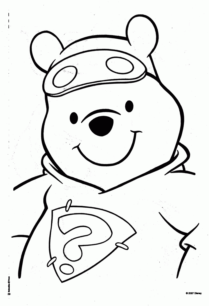 Coloring Pages Pooh Bear | Free Printable Coloring Pages