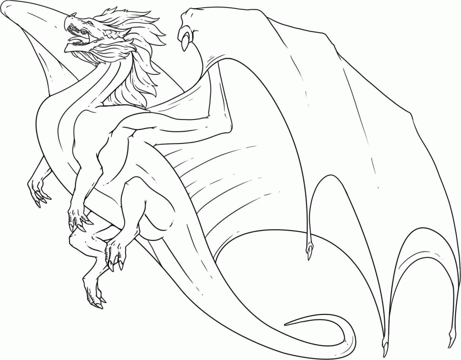 Free Fire Breathing Dragon Coloring Pages, Download Free Fire Breathing