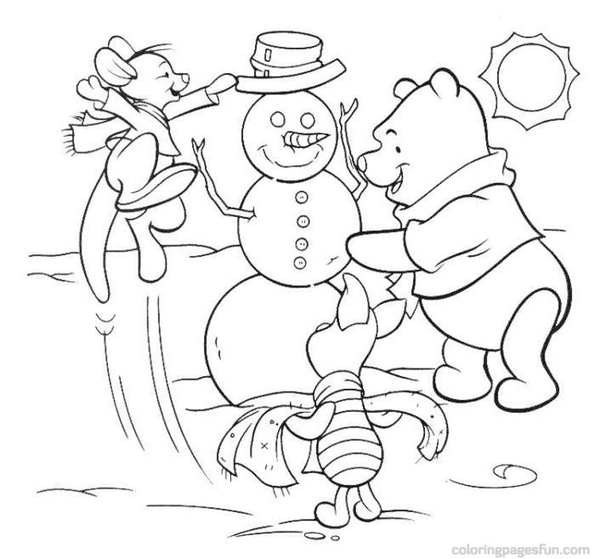 Free Disney Christmas| Coloring Pages for Kids Printable, Download Free