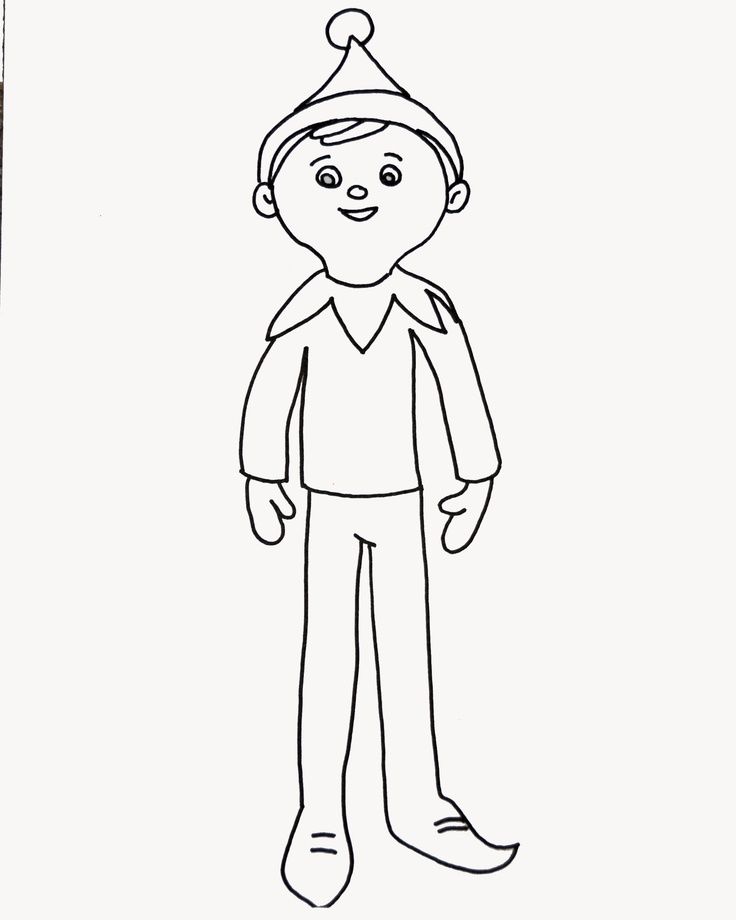 Elf Pictures To Color Christmas Coloring Pages Free Print For Adults Buddy Slavyanka