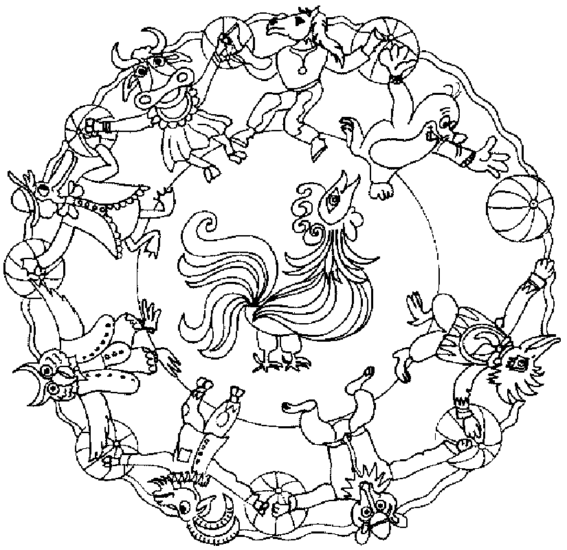 animal mandala colouring pages for kids - Clip Art Library