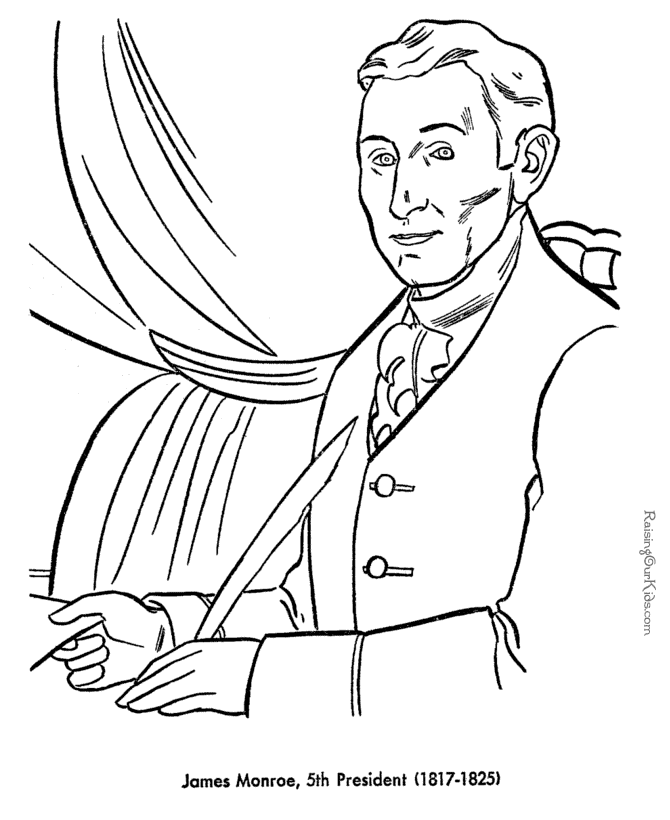 coloring pages of george bush
