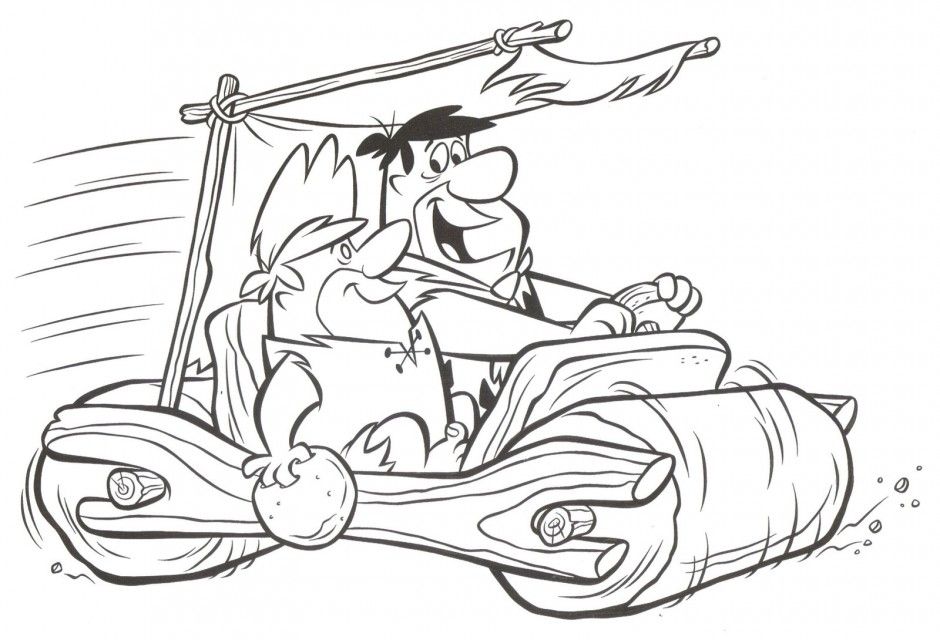 Download The Flintstones Cartoon Coloring Pages Or Print