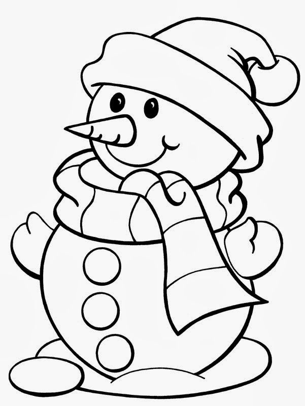 Free Christmas Printable Coloring Pages � Snowman, Tree, Bells