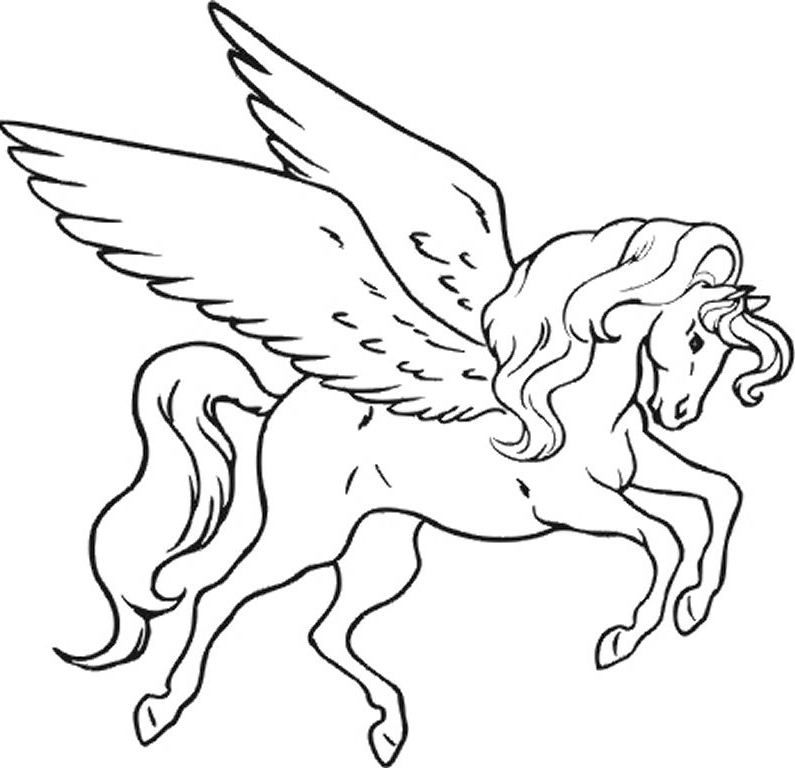 Free Unicorn Pegasus Coloring Pages Download Free Unicorn Pegasus Coloring Pages Png Images Free Cliparts On Clipart Library