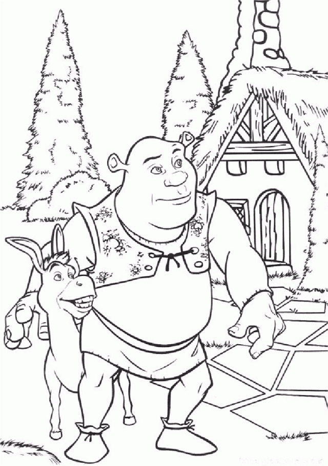 Shrek Color Pages Coloring Pages | Coloring Pages For Adults