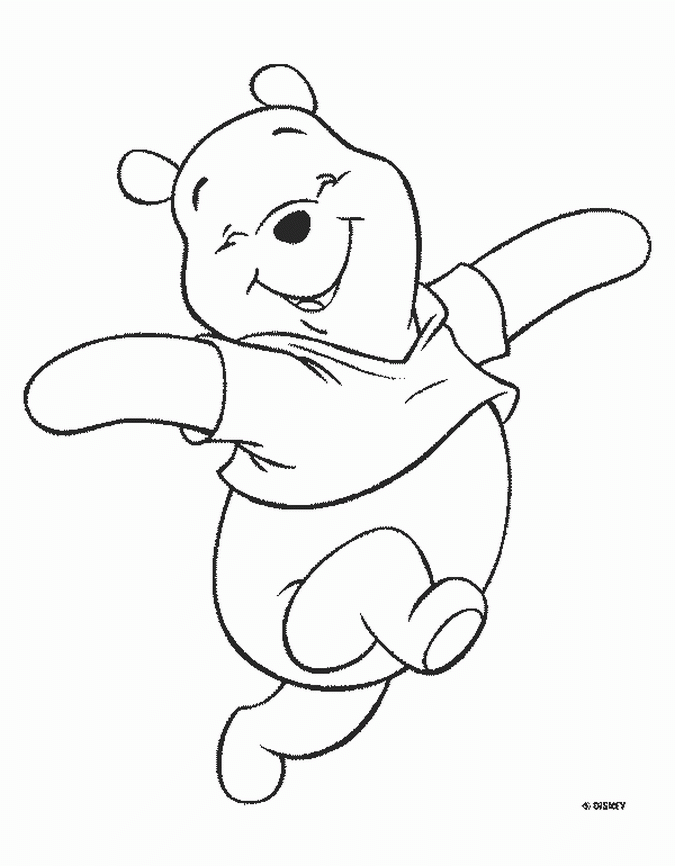 coloring pages of winnie the pooh bear