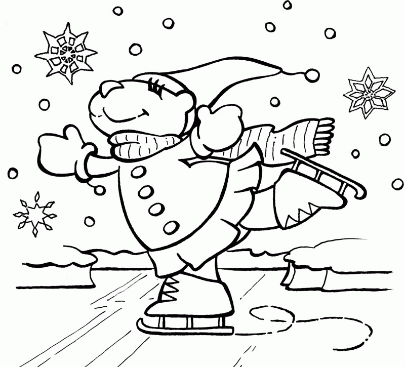 Ice Is Very Easy In Use Coloring Page 