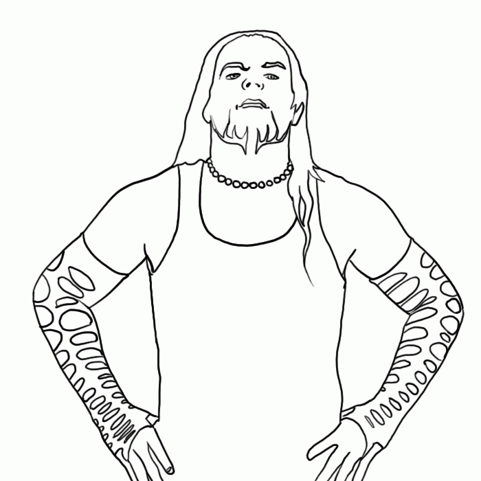 Jeff Hardy Coloring Page | Free Printable Coloring Pages