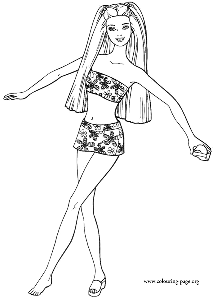 Free Printable Barbie Doll Patterns | Cartoon Coloring Pages