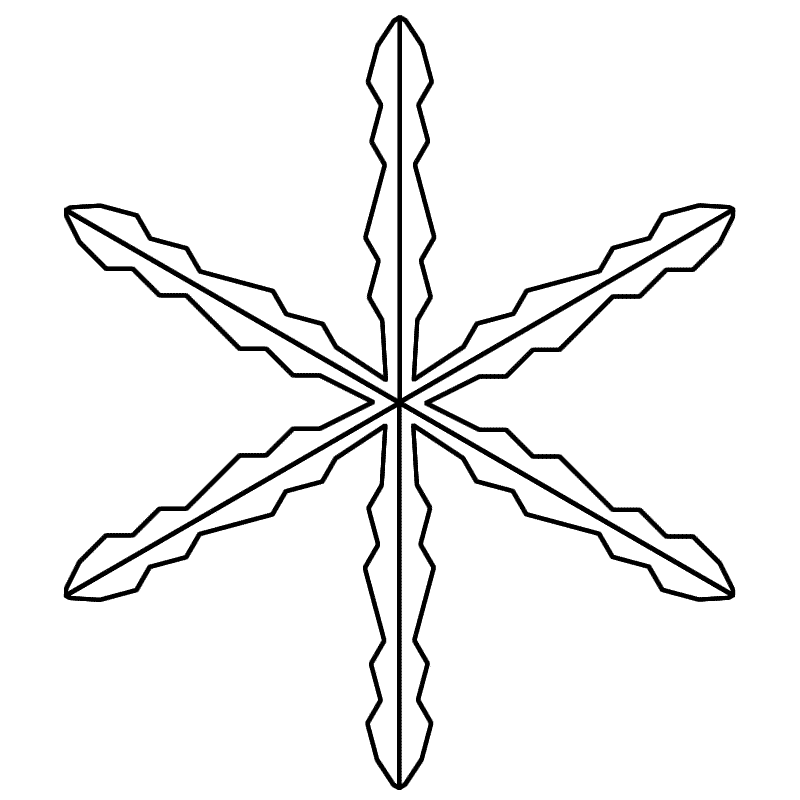 Snowflake - Coloring Page 