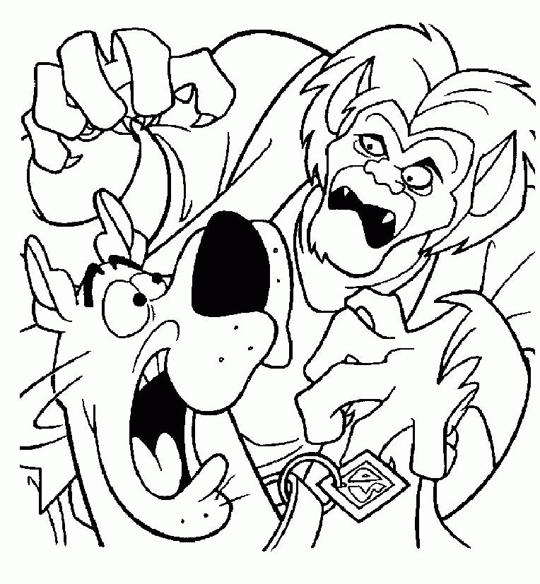 Ghost Coloring Pages scooby doo and the witchs ghost coloring