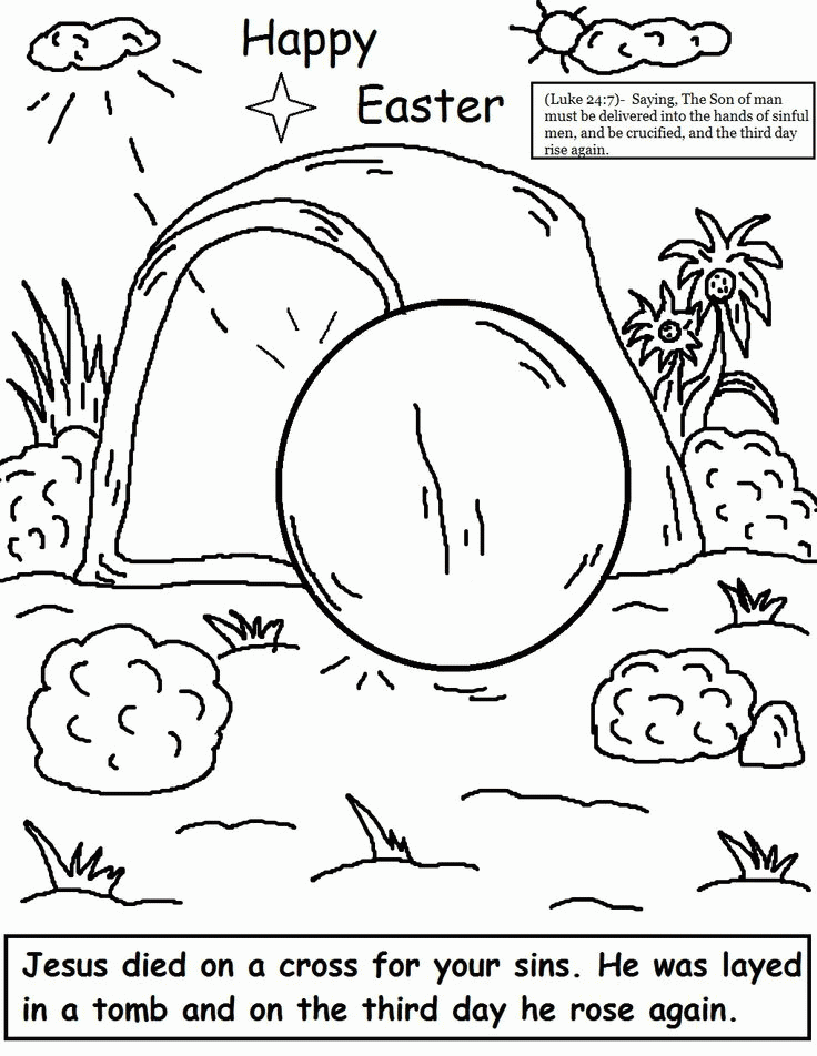 Free Printable Coloring Pages Empty Tomb