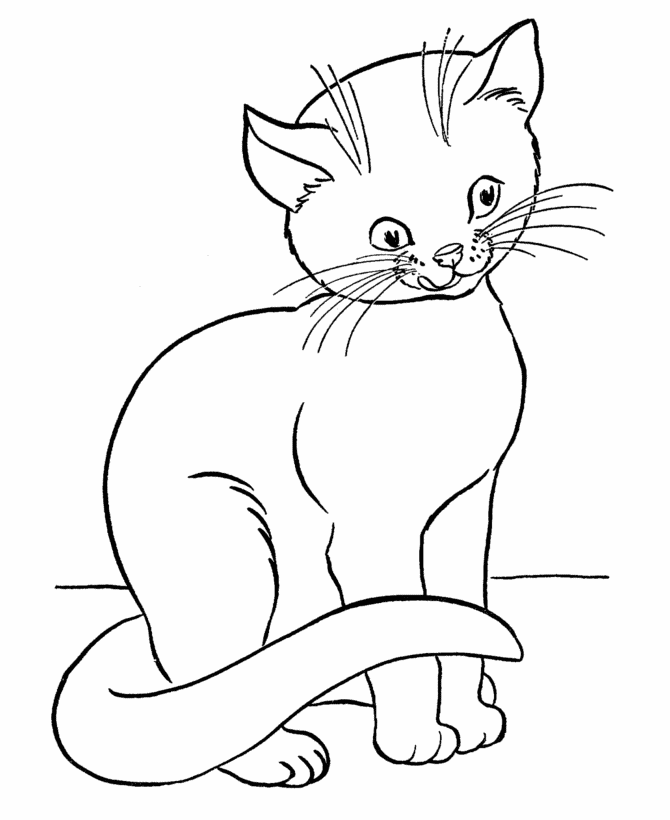 Free Picture Of A Cat To Color Download Free Clip Art Free Clip
