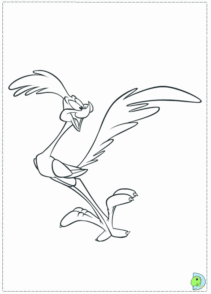 roadrunner coyote coloring  road runner coloring pages