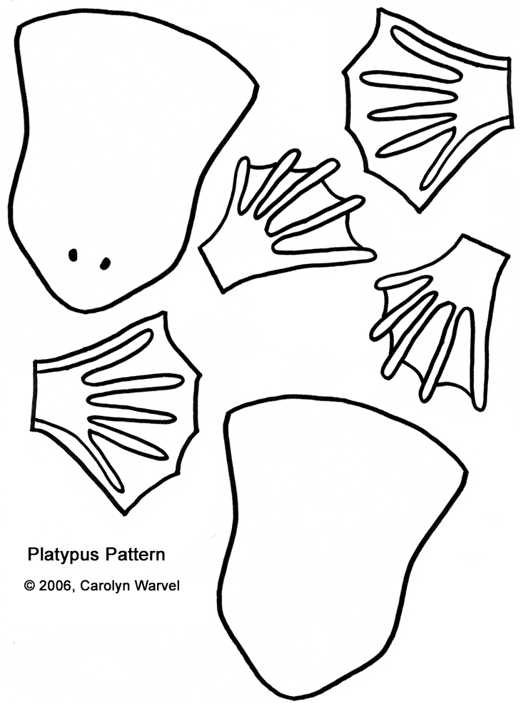 platipus Colouring Pages