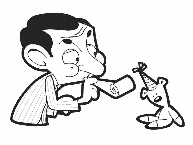 Mr Bean Cartoon Colouring Pages |Clipart Library