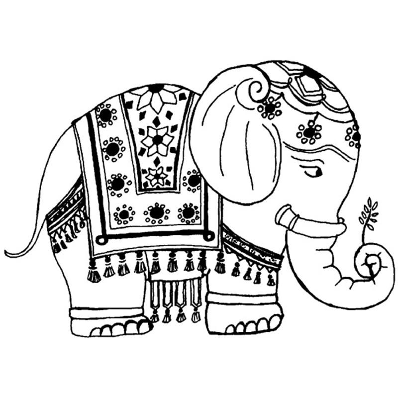 Personal Impressions Smart Elephant Rubber Stamp 