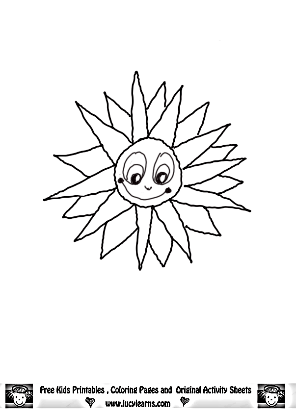 Sun Coloring Pages,Lucy Learns Free Sun Coloring Page Sun