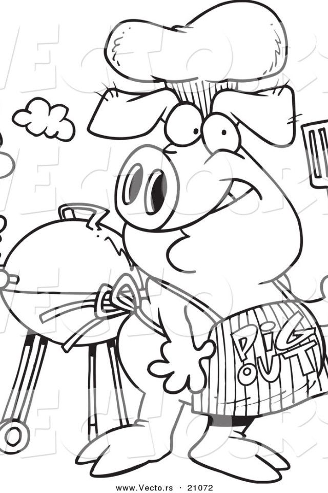 Flintstones Bbq Coloring Pages | download free printable coloring