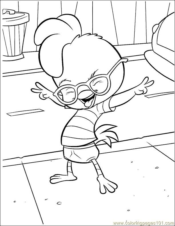 Coloring Page Chicken Little 48 (Cartoons  Chicken Little