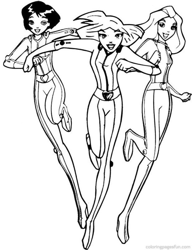 Totally Spies | Free Printable Coloring Pages 