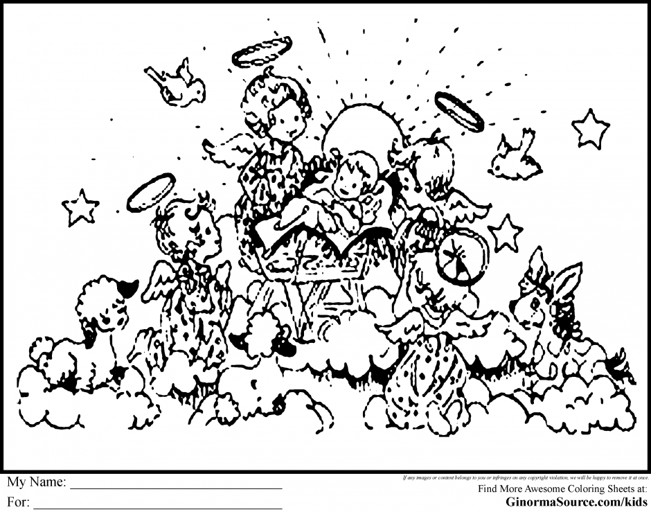 Coloring Pages Of Angels Clip Art Library