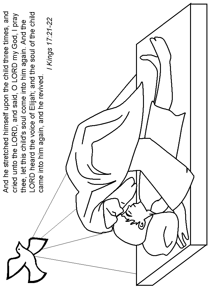 Coloring Page Place : Elijah Old Testament Coloring Pages