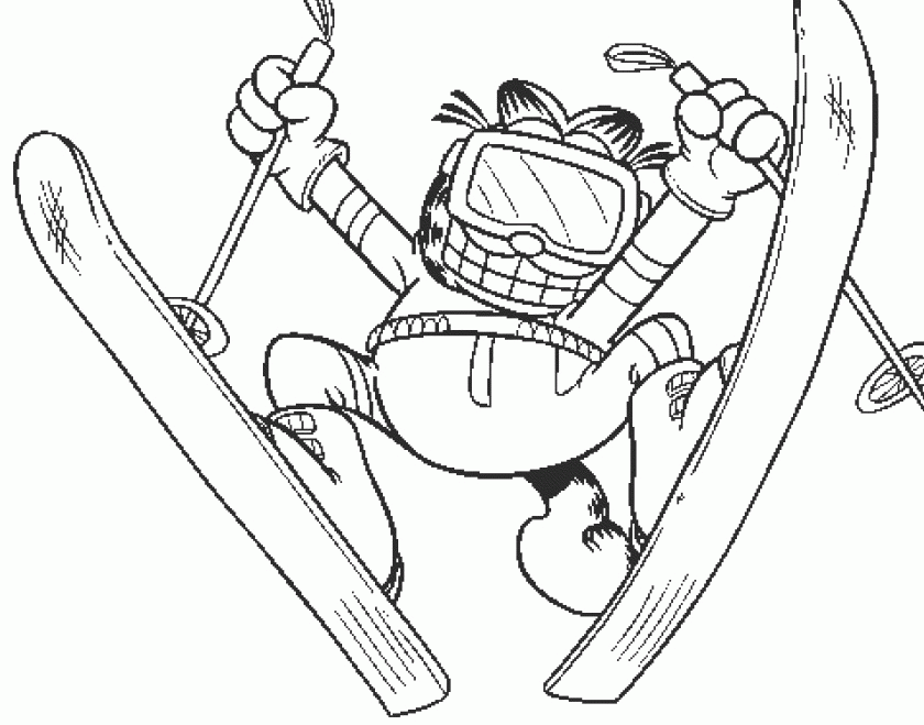 Garfield Coloring Pages 