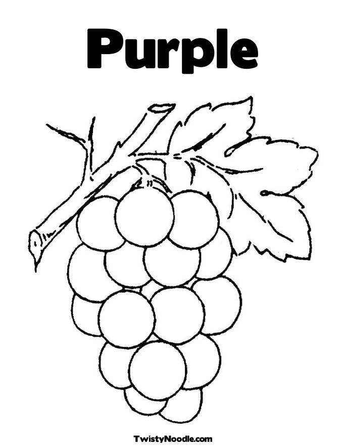 purple things Colouring Pages