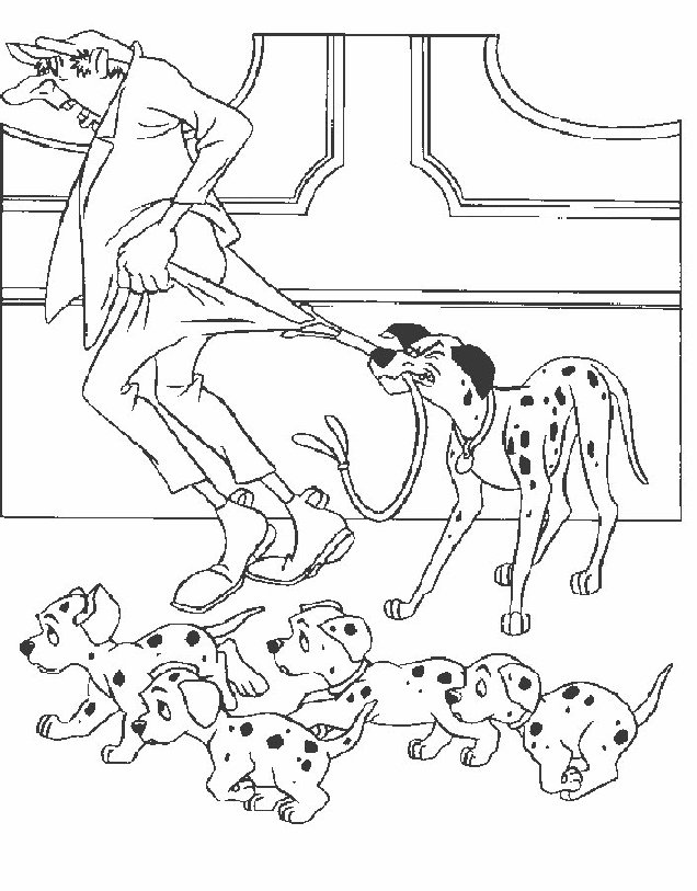 101 dalmatians coloring pages online