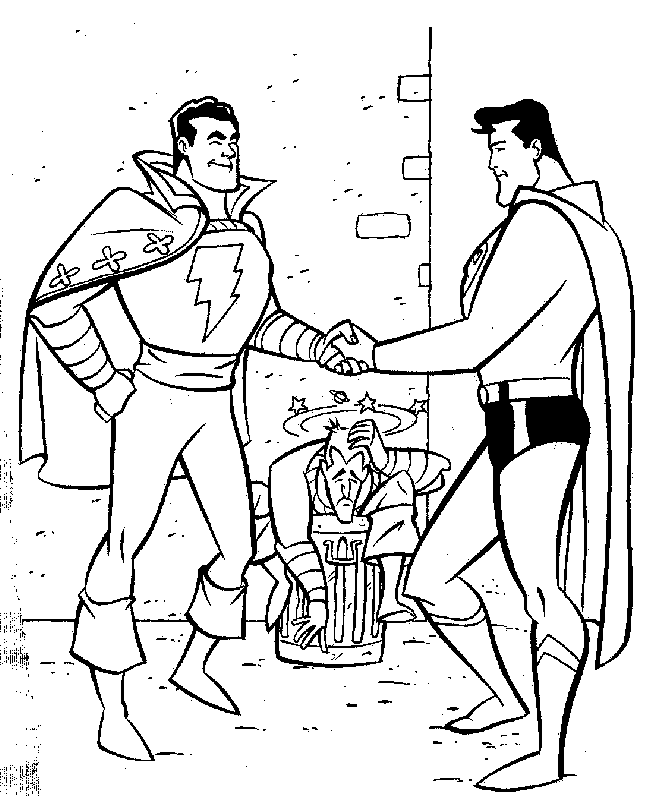 superman cartoon coloring pages