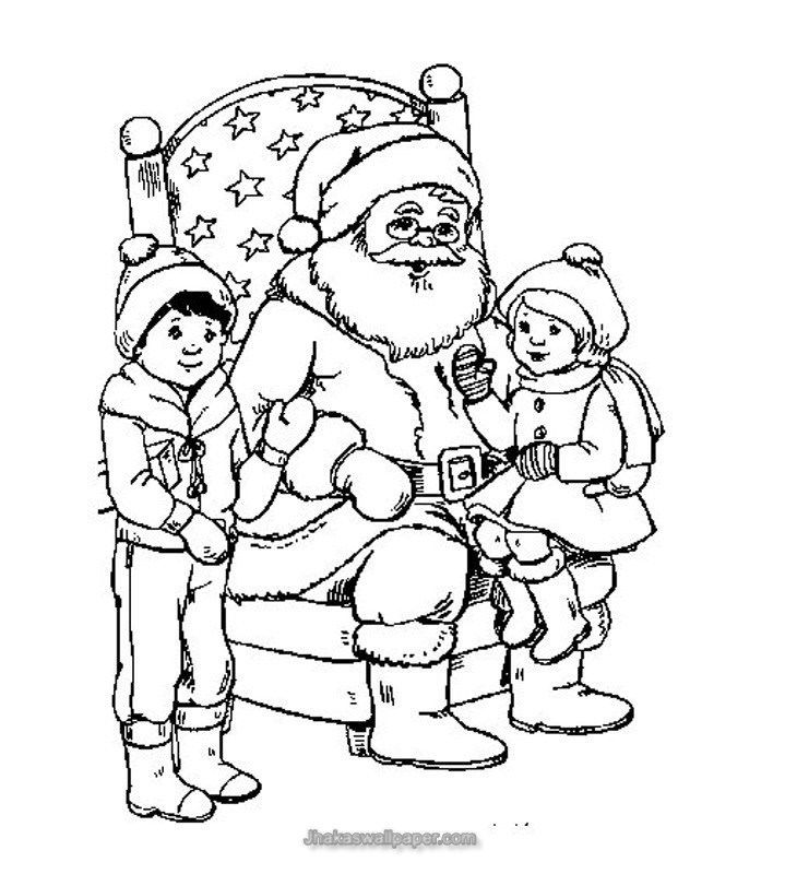 Christmas Santa Claus Coloring Pages to Print 