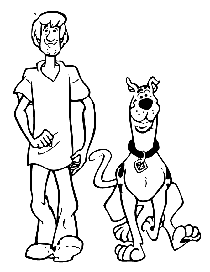 Pix For  Scooby Doo And Shaggy Cartoon