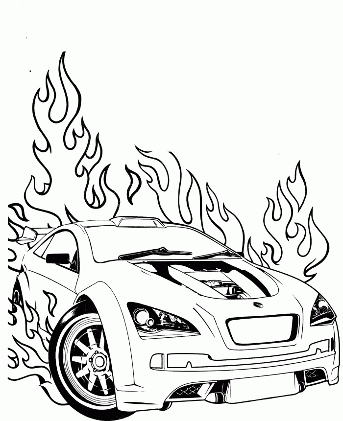 exotic car coloring pages