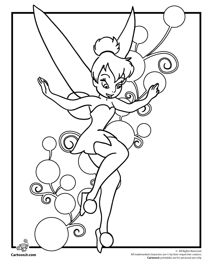 Tinkerbell Coloring Pages To Print | Pics to Color