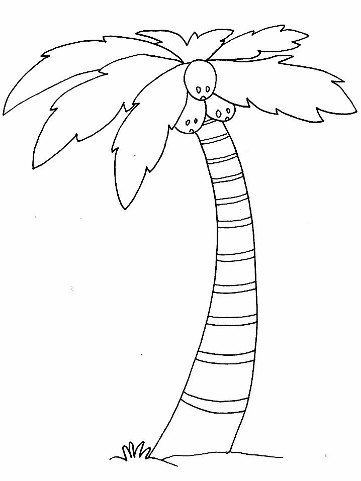 online coloring pages trees