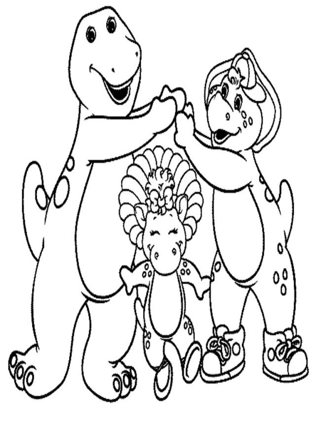 Barney And Friends Coloring Pages Printable 