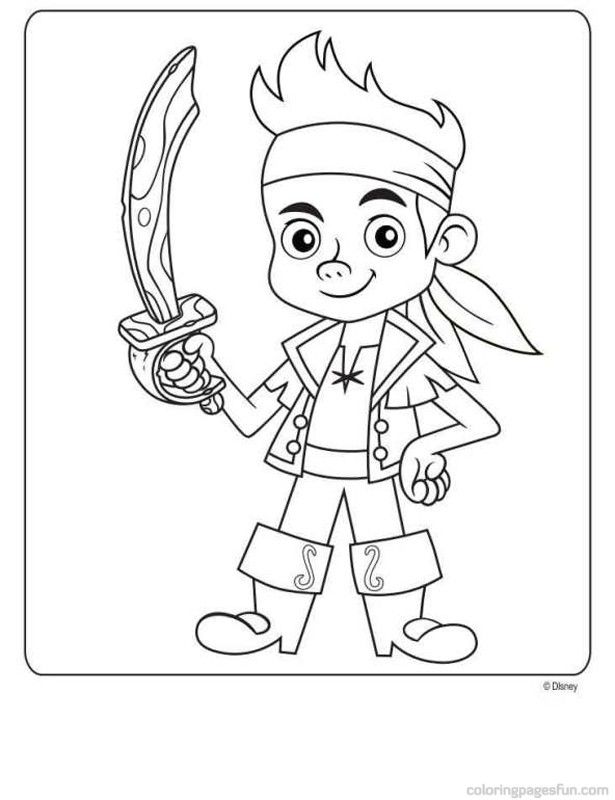 Free Jake And The Neverland Pirates Coloring Pages Printable Download 