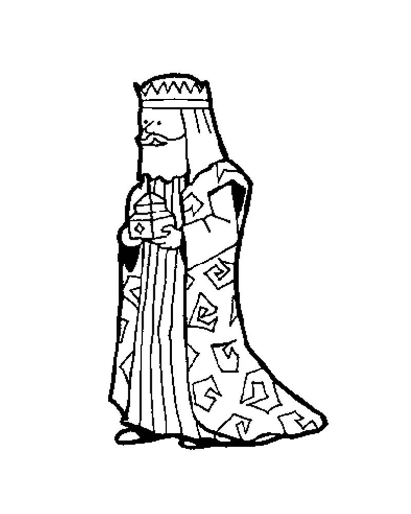 THREE WISE MEN coloring pages - King Melchiors camel