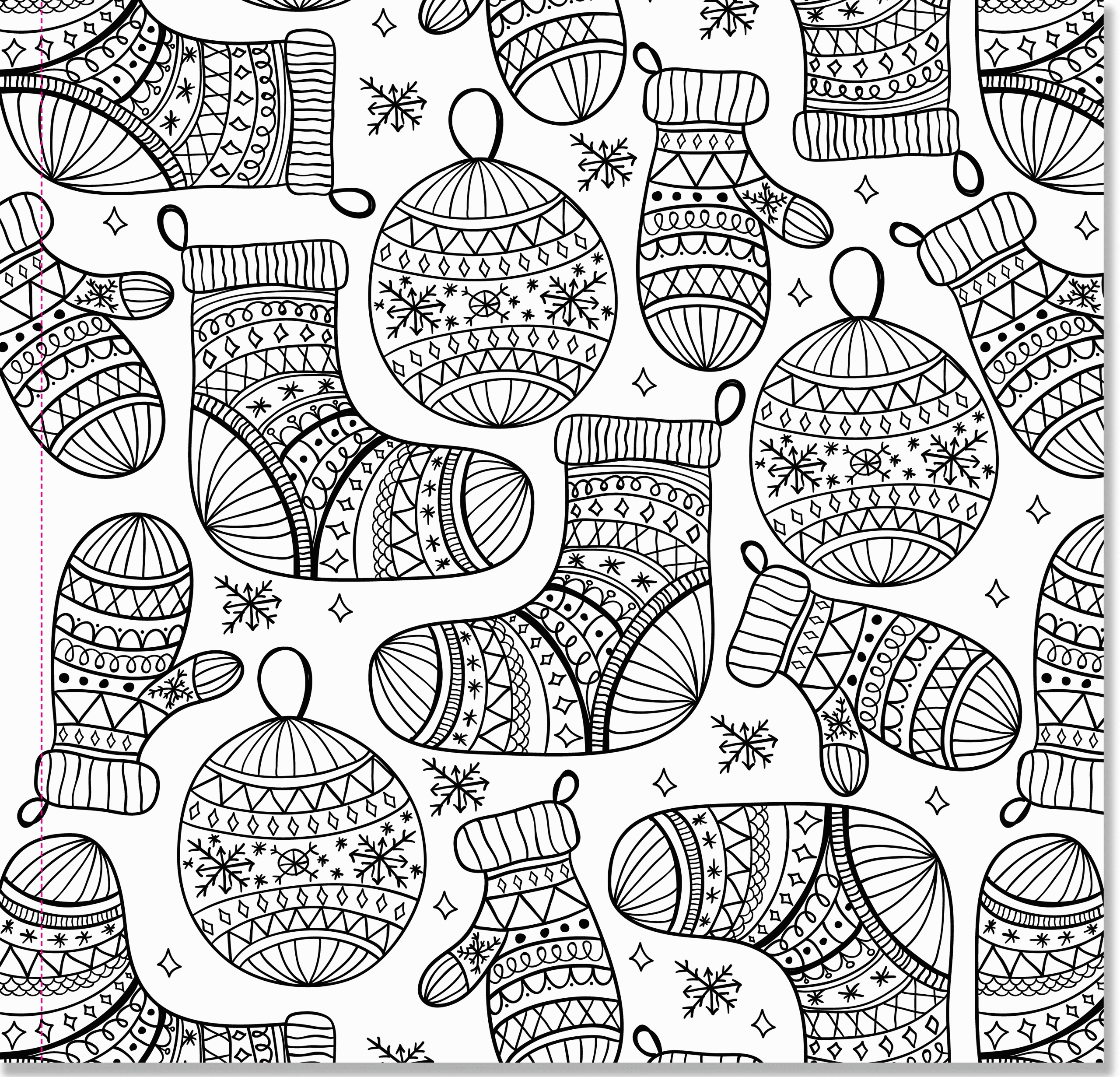 Free Intricate Christmas Coloring Pages, Download Free Intricate