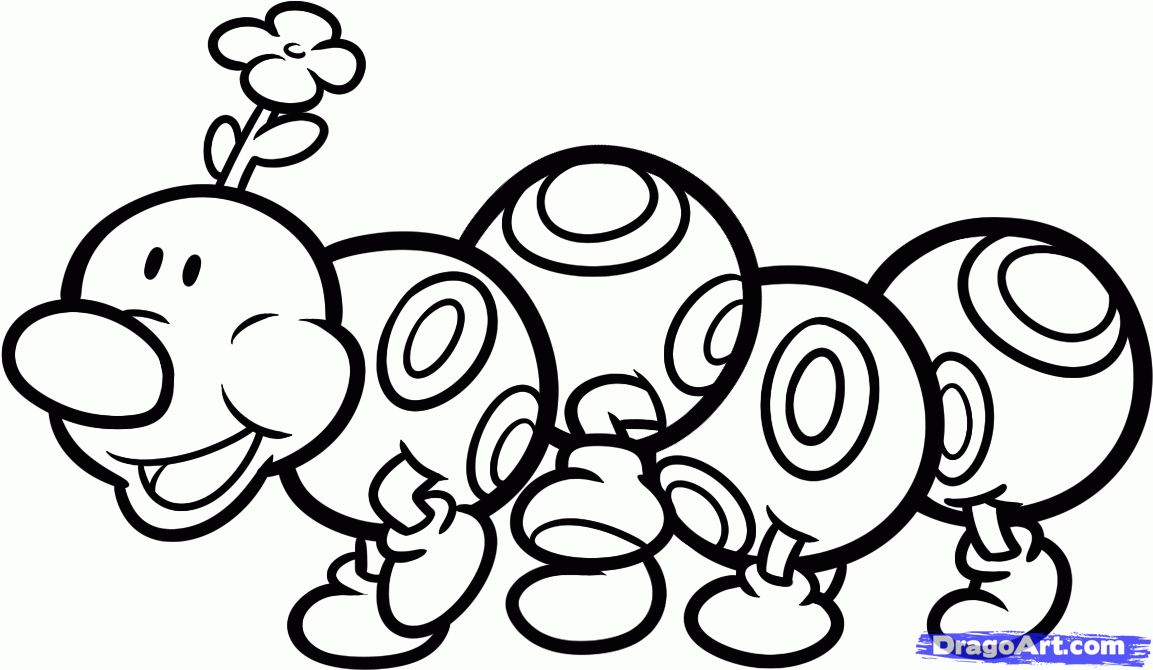 All Mario Characters Coloring Pages Image