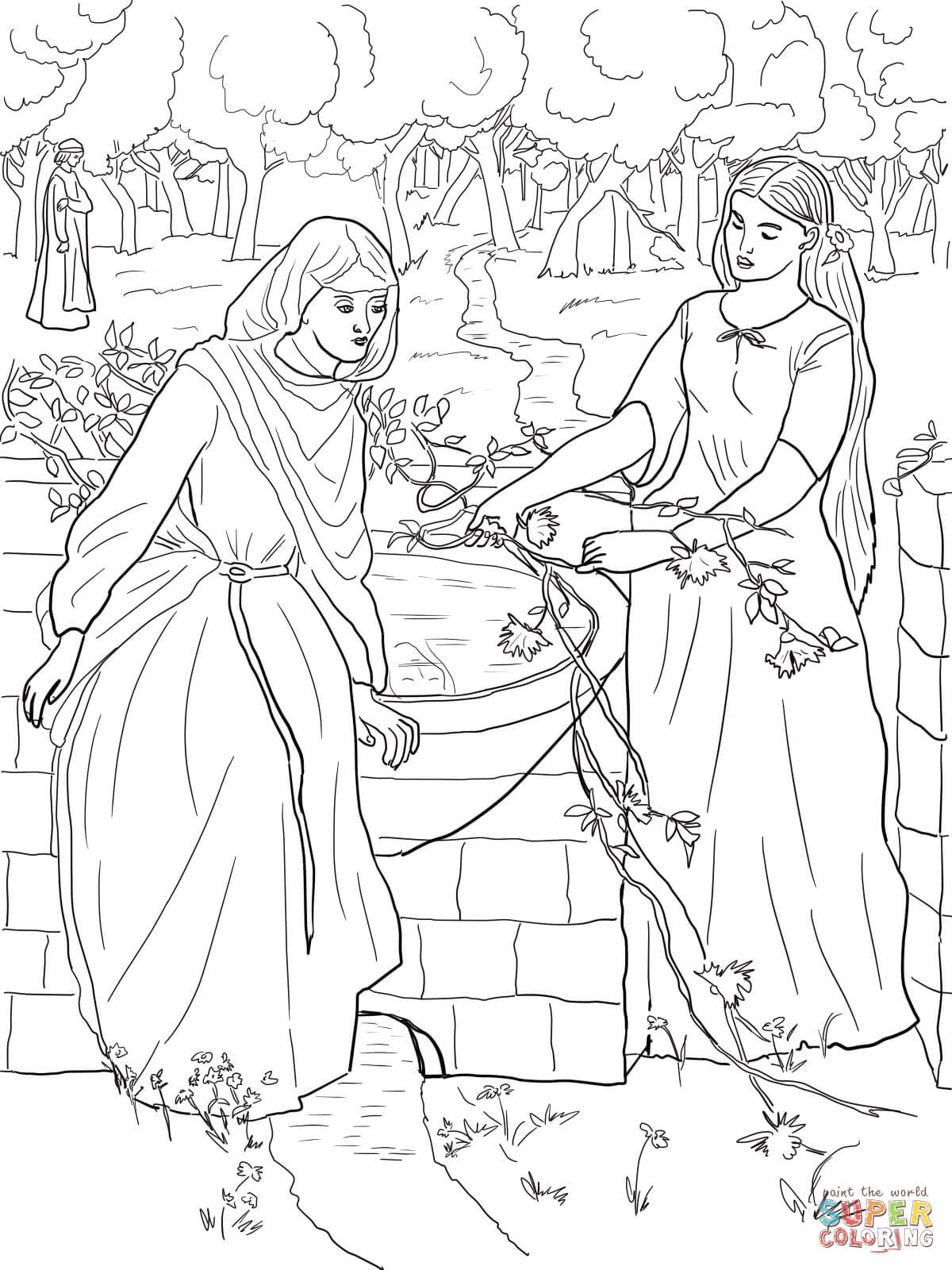 Jacob and Esau coloring page | Free Printable Coloring Pages