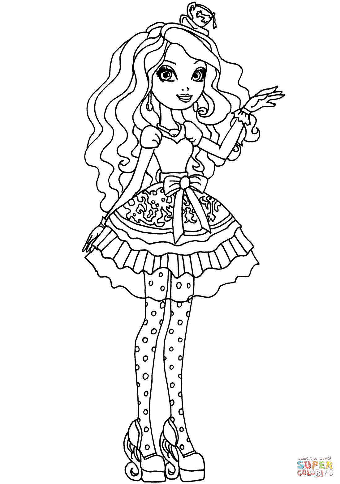 Ever After High Madeline Hatter coloring page | Free Printable