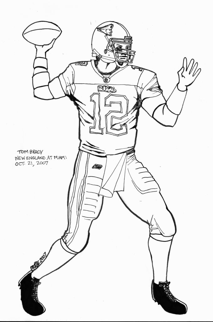 Tom Brady | Coloring Pages for Kids and for Adults