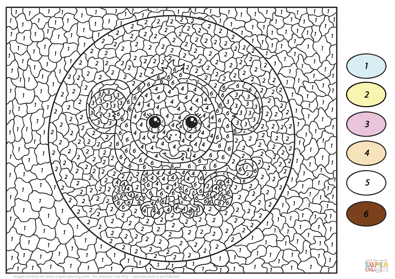 Free Advanced Color By Number Coloring Pages Download Free Advanced 