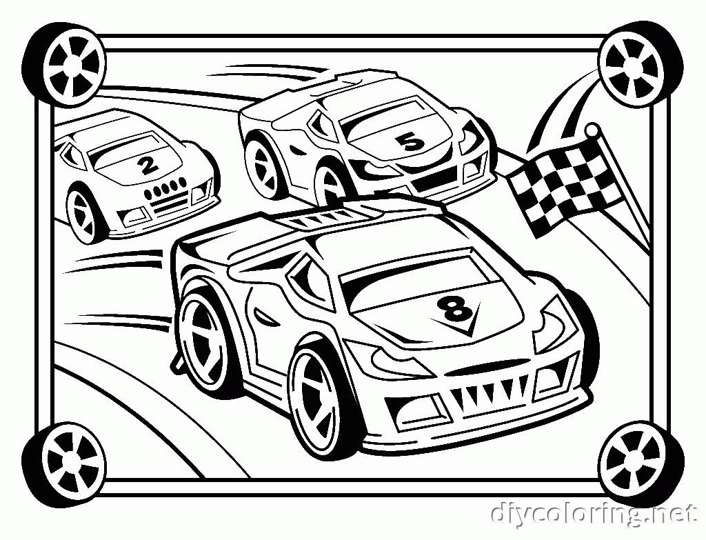 Free Race Car| Coloring Pages for Kids | Best DIY Coloring Pages