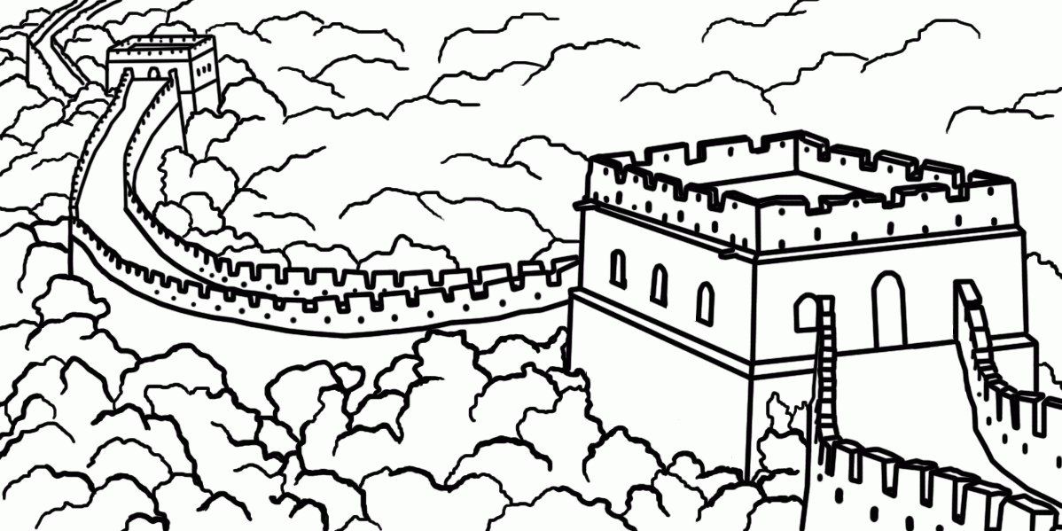 Ancient China Coloring Pages 