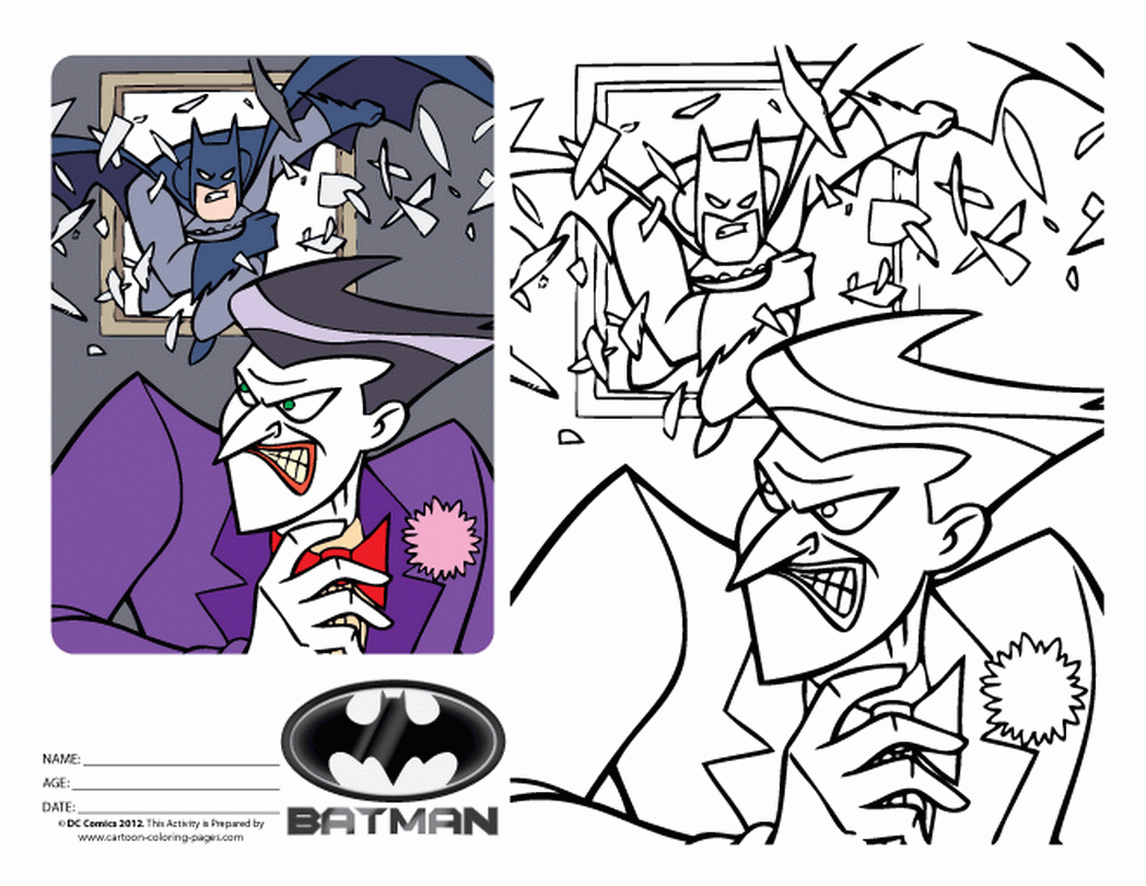 the joker printable coloring pages