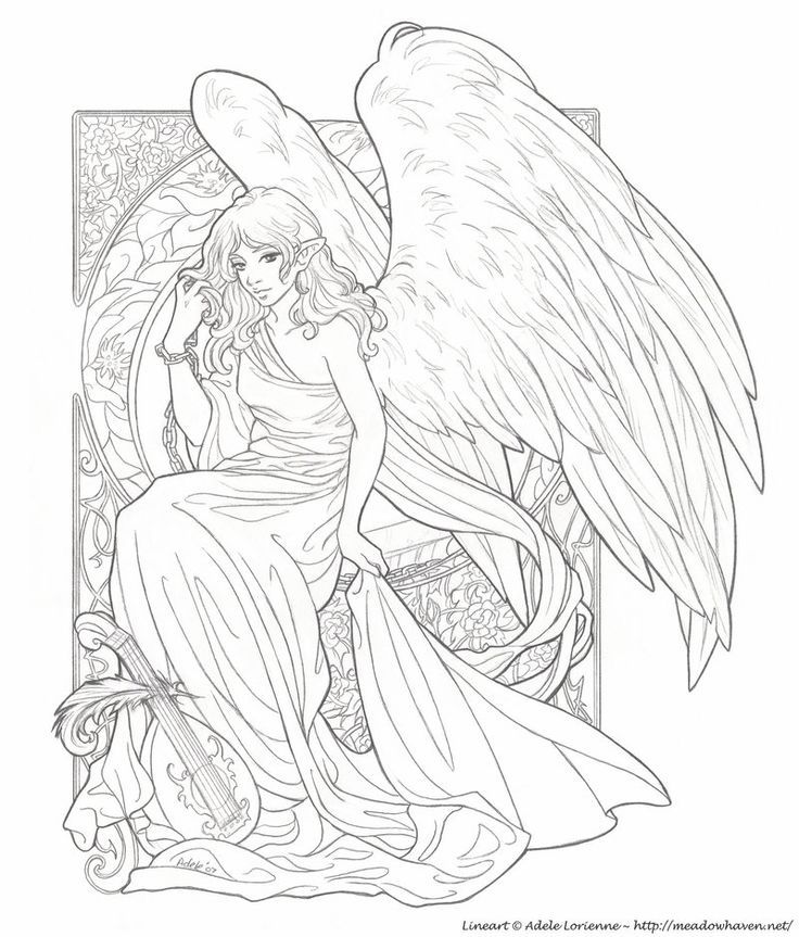 Angel Wings | Coloring Pages for Kids and for Adults